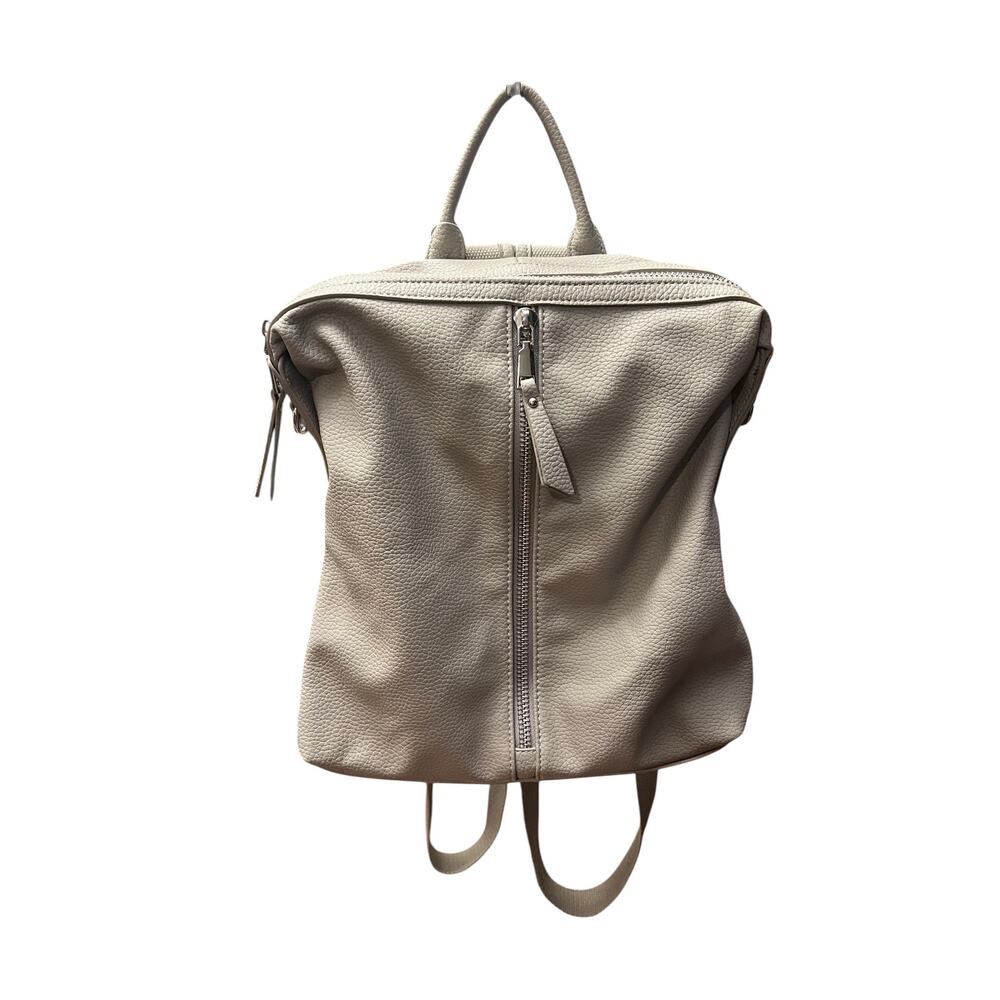 Urban Expressions Cream Vegan Leather Backpack Purse Bag Womens - Picture 8 of 13